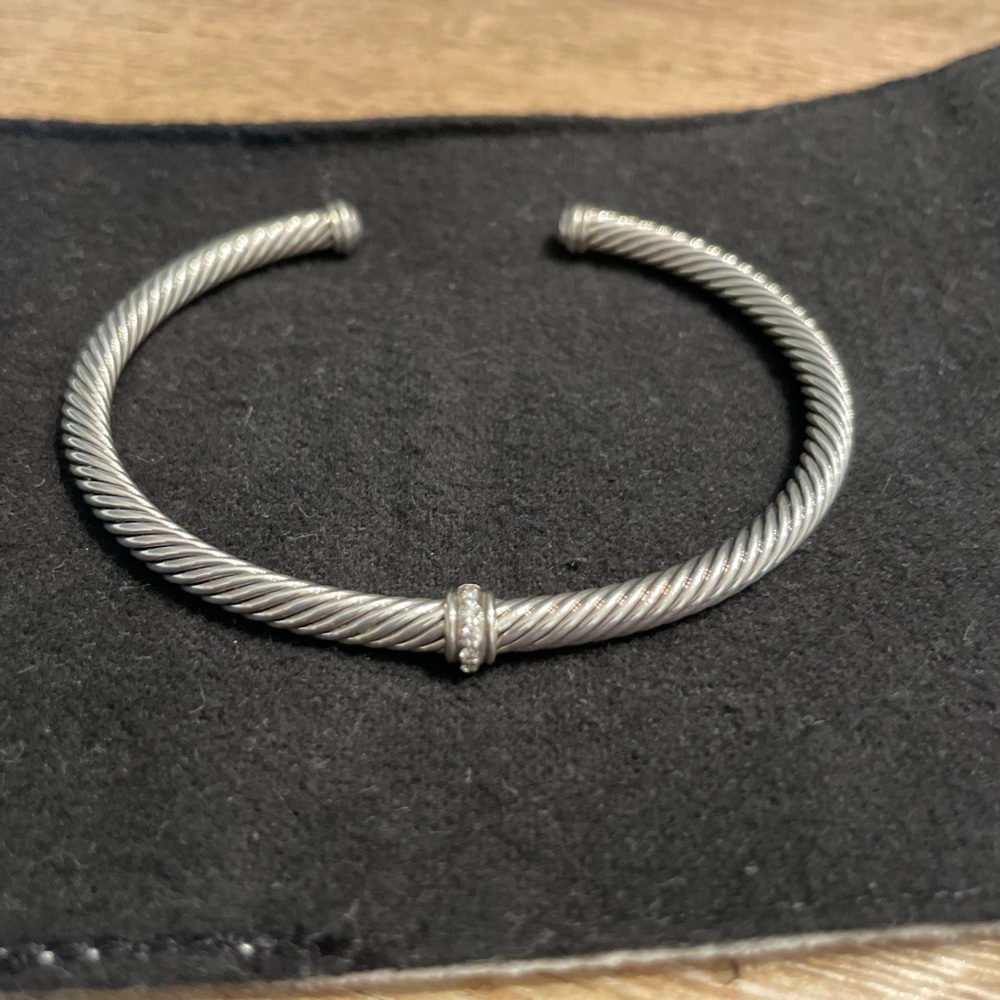 David Yurman Silver Cable Bracelet